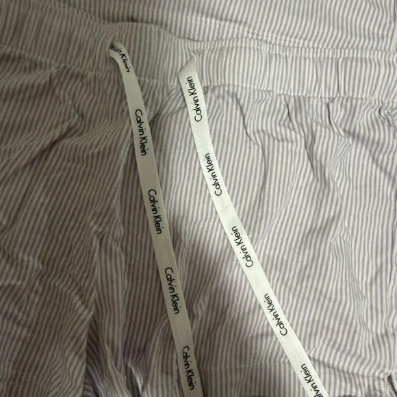 Calvin Klein Women's Lavender Striped Pajama Set - Picture 3 of 6